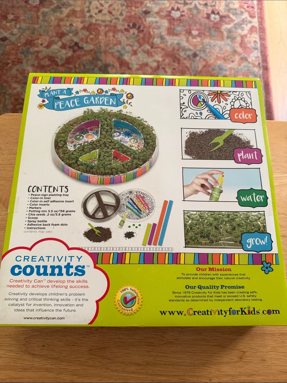 Creativity for Kids Plant a Peace Garden Kit - Green